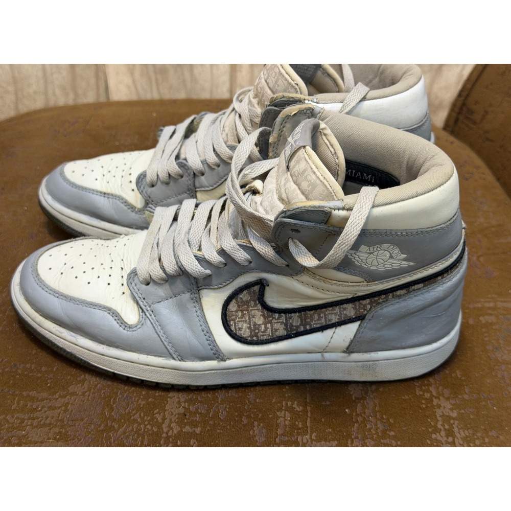 Dior x Air Jordan 1 Retro High Wolf Grey Sail CN8607-002 Limited 2025/8500 Men's